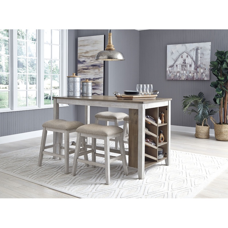 Skempton – Rectangular Counter Table With Storage Set