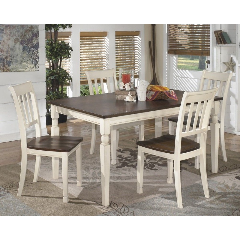 Whitesburg – Dining Table Set|White|5 Pc. – Rectangular Dining Room Table, 4 Side Chairs|6 Pc. – Rectangular Dining Room Table, 4 Side Chairs, Bench|7 Pc. – Rectangular Dining Room Table, 6 Side Chairs
