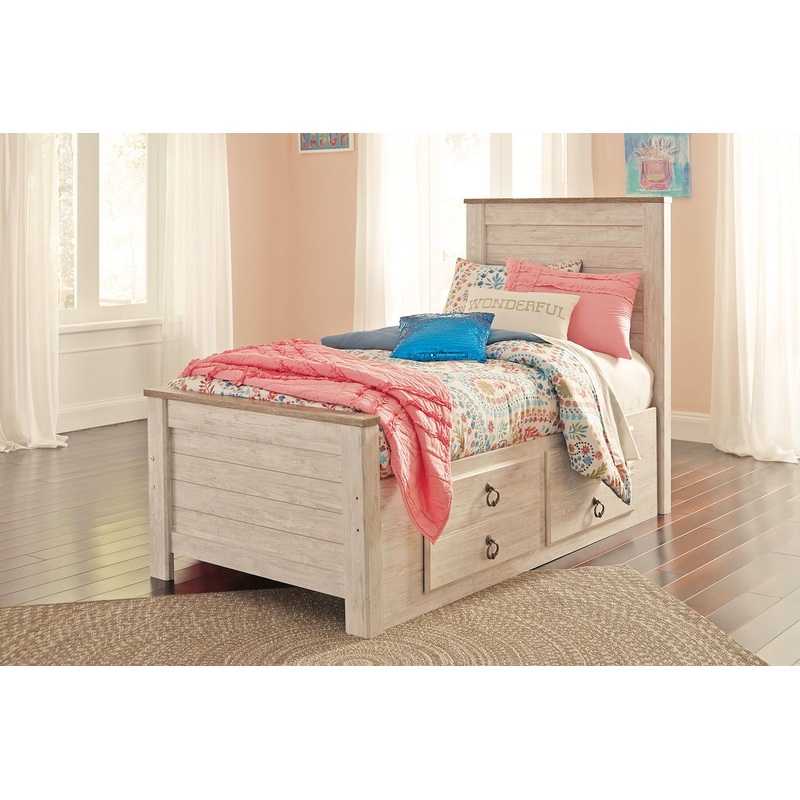 Willowton – Panel Bed|Light Brown|Twin|Queen|California King|King|Full