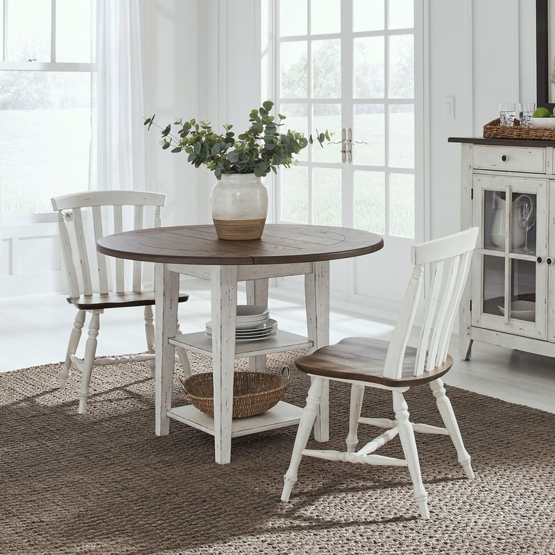 Al Fresco – 3 Piece Drop Leaf Set – Graphite / Whitestone