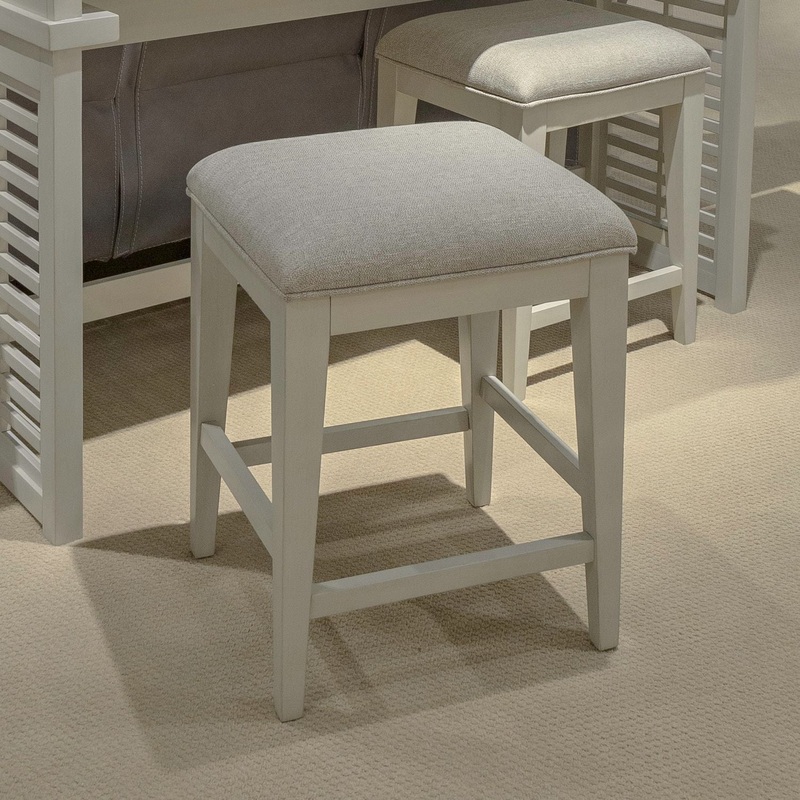 Berkley Square – Upholstered Console Stool (RTA) – Brown