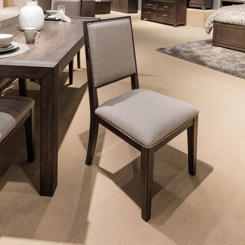 Modern Edge – Upholstered Side Chair (RTA) – Brown