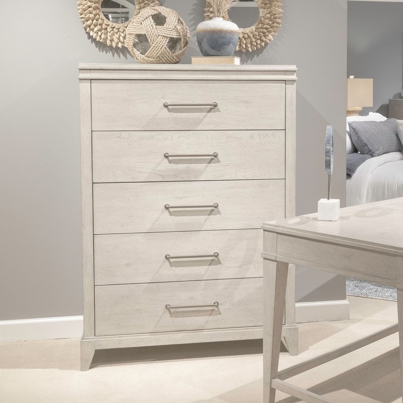 New Haven – 5 Drawer Chest – White