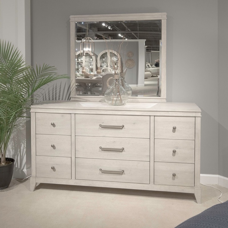 New Haven – Dresser & Mirror – White