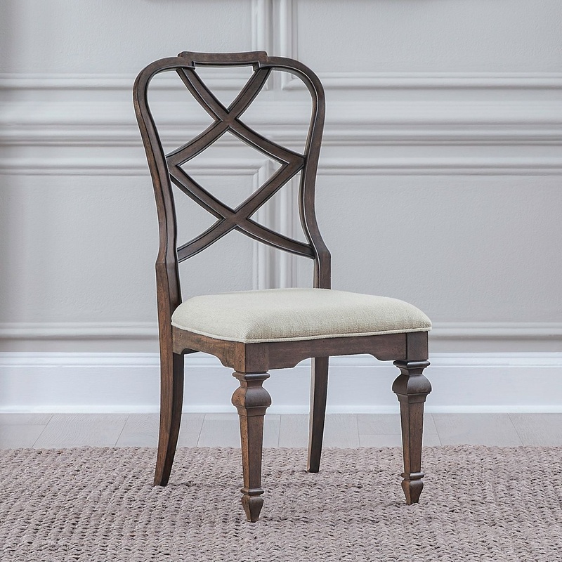 Provence Park – Wood Back Side Chair (RTA) – Brown