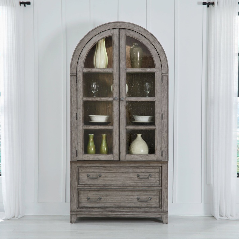 River Place – Curio Cabinet|Gray