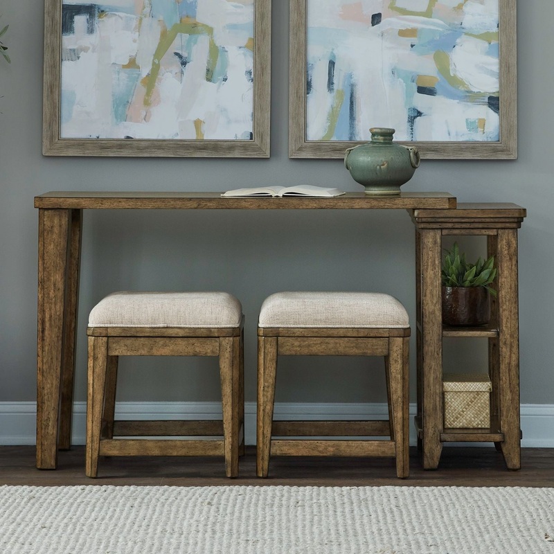 Carolina Park – 3 Piece Console Set – Brown