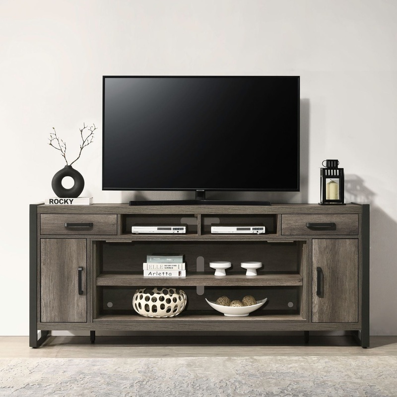 Fireplace TV Consoles – 78 Fireplace TV Console FTS – Brown