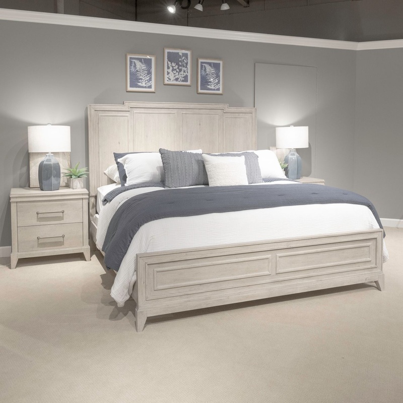 New Haven – Panel Bed|White|California King|King|Queen