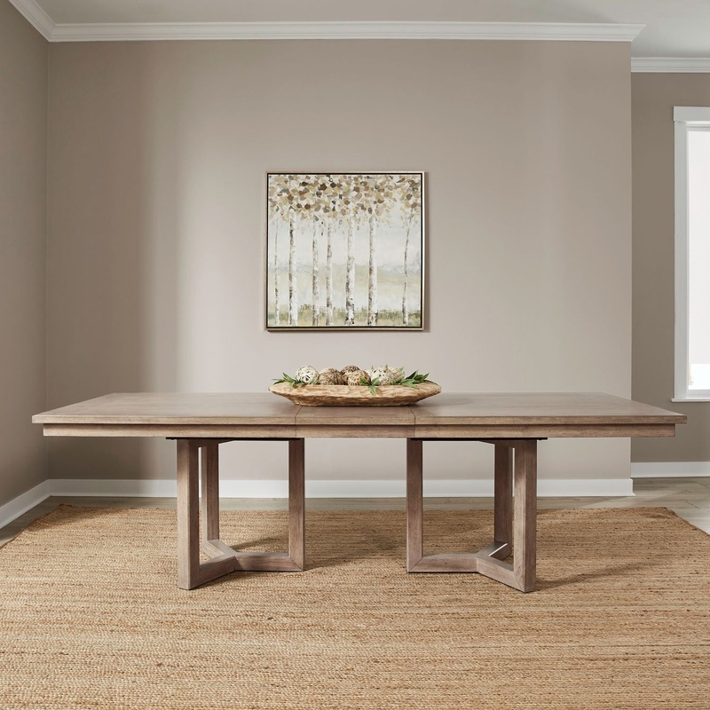 Proximity Place – Double Pedestal Table – Brown