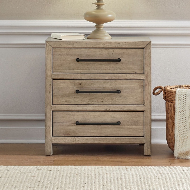 Proximity Place – Nightstand With Charging Station – Brown