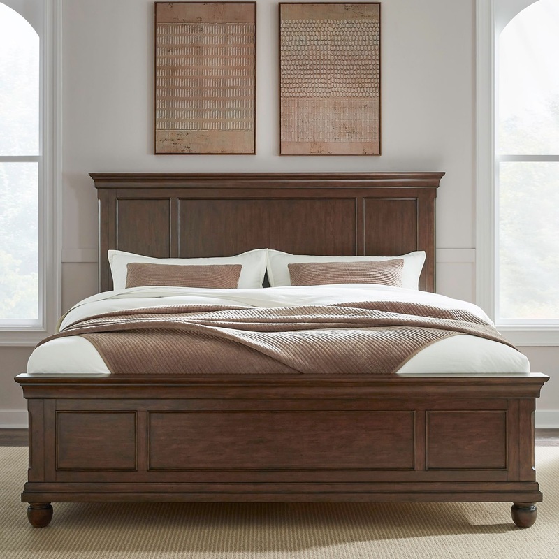 Rustic Traditions – Panel Bed|Dark Brown|California King|King|Queen