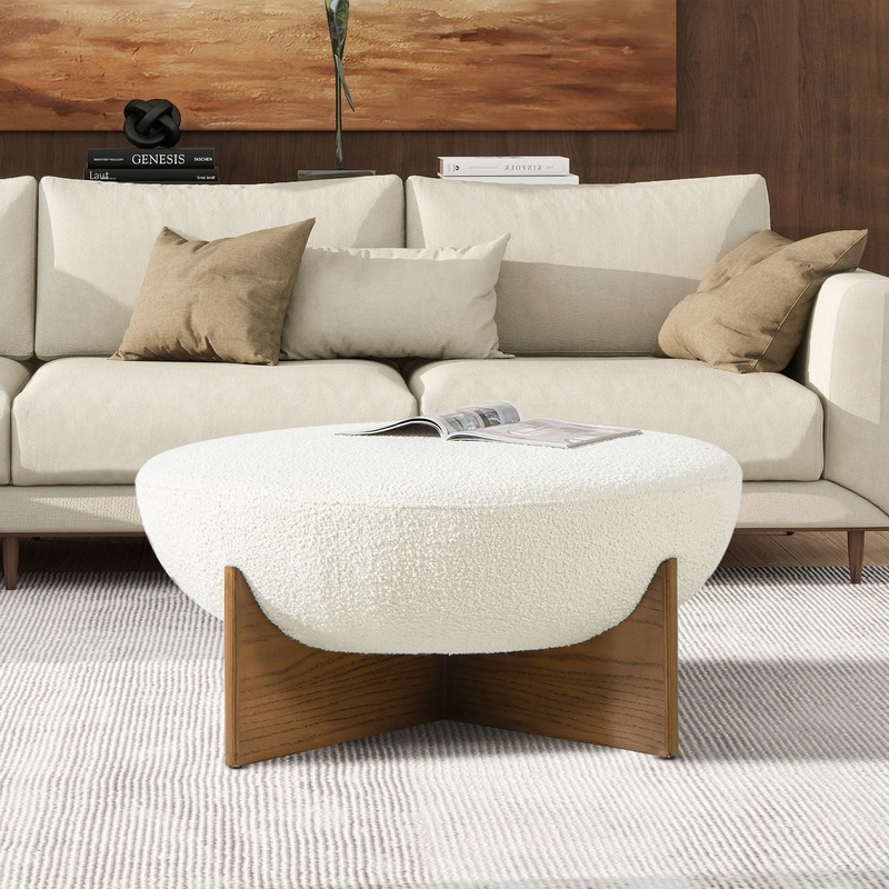 Bali – Round Upholstered Ottoman