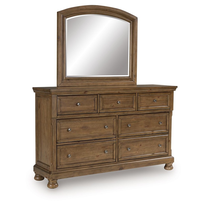 Feddinger – Medium Brown – Dresser And Mirror