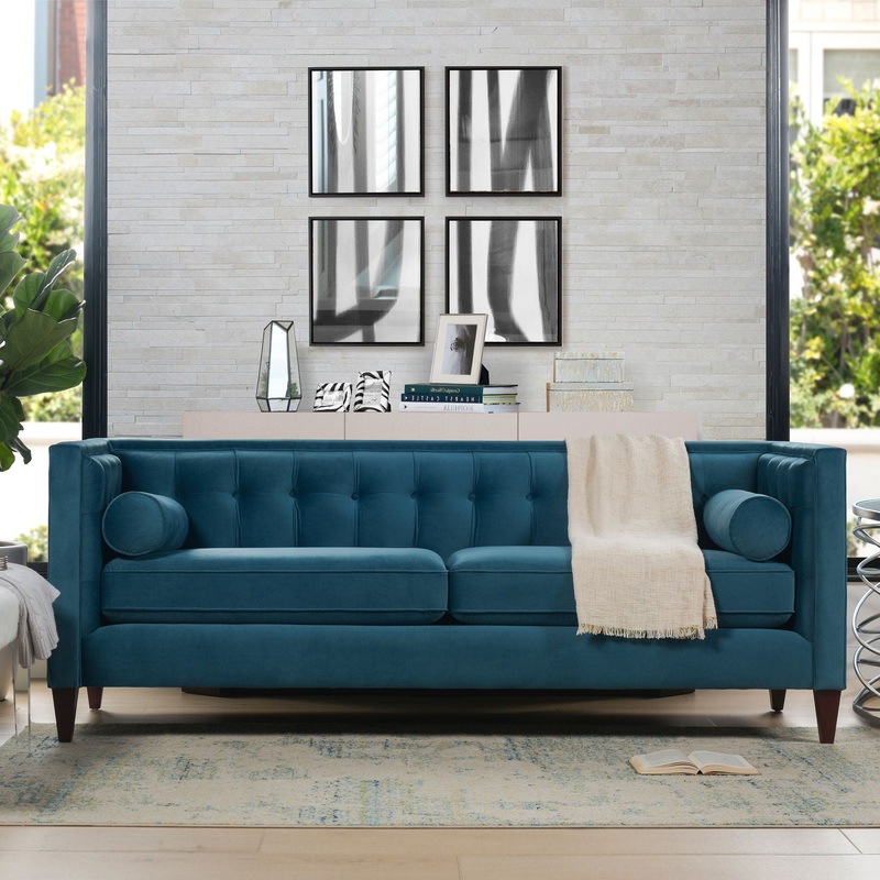 Jack – Modern Tuxedo Tufted Sofa