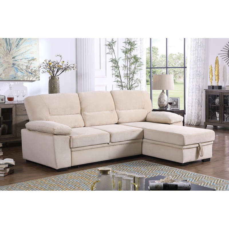 Kipling – Reversible Sleeper Sectional Sofa Chaise