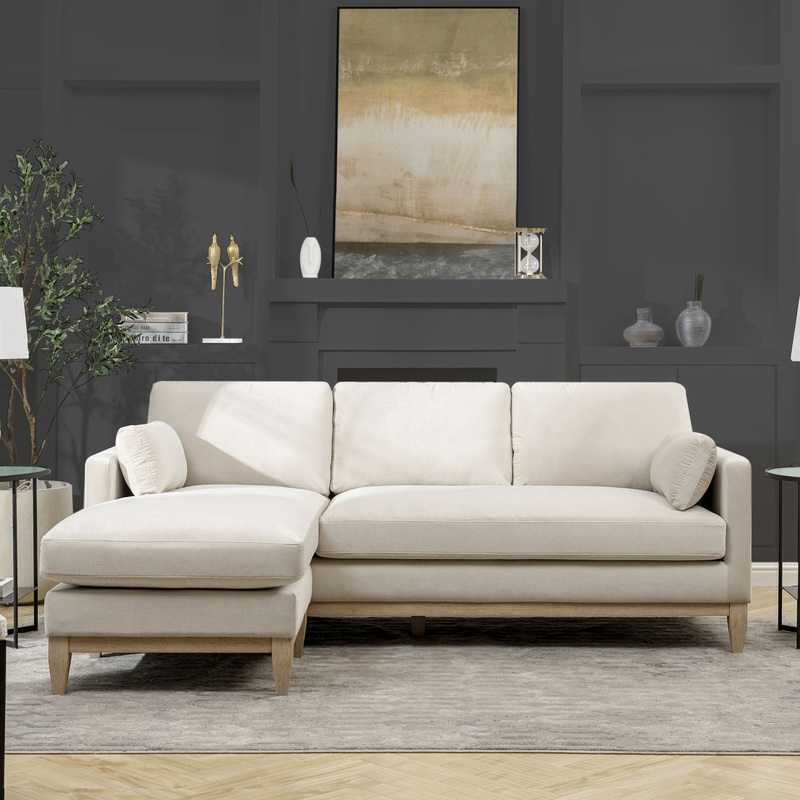 Knox – Modern Farmhouse Reversible Chaise Sectional Sofa