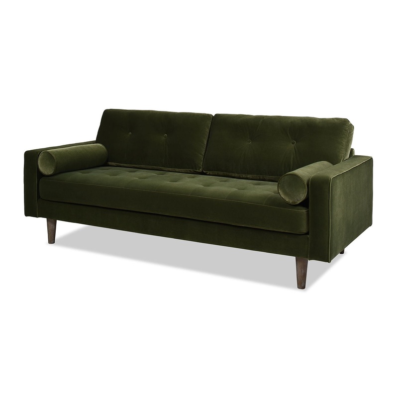 Nicholas – Mid-Century Modern Sofa – Olive Green