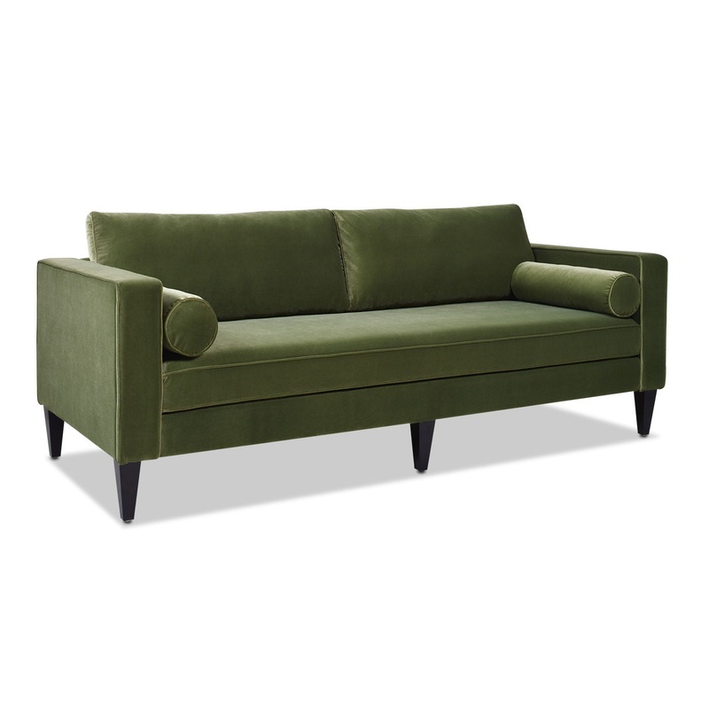 Nicholi – Mid-Century Modern Sofa – Olive Green