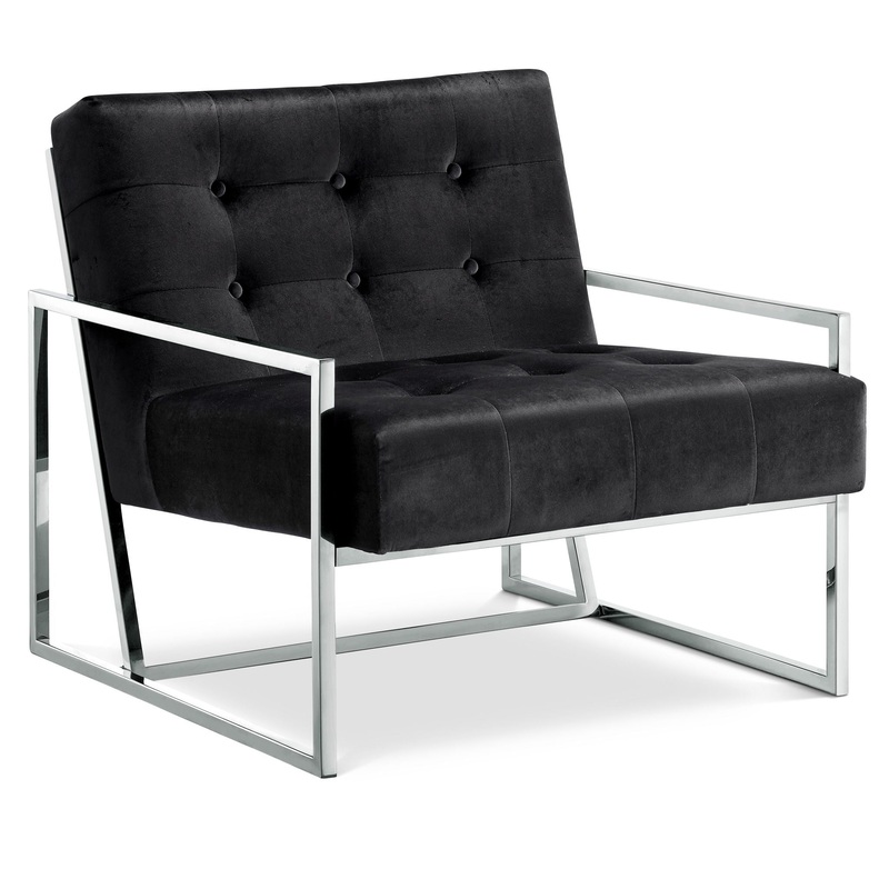 Alexis – Accent Chair|Black|Blue|Dark Gray