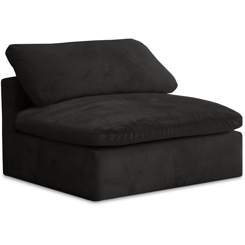 Cozy – Armless Chair|Black|Dark Gray|Beige|Blue