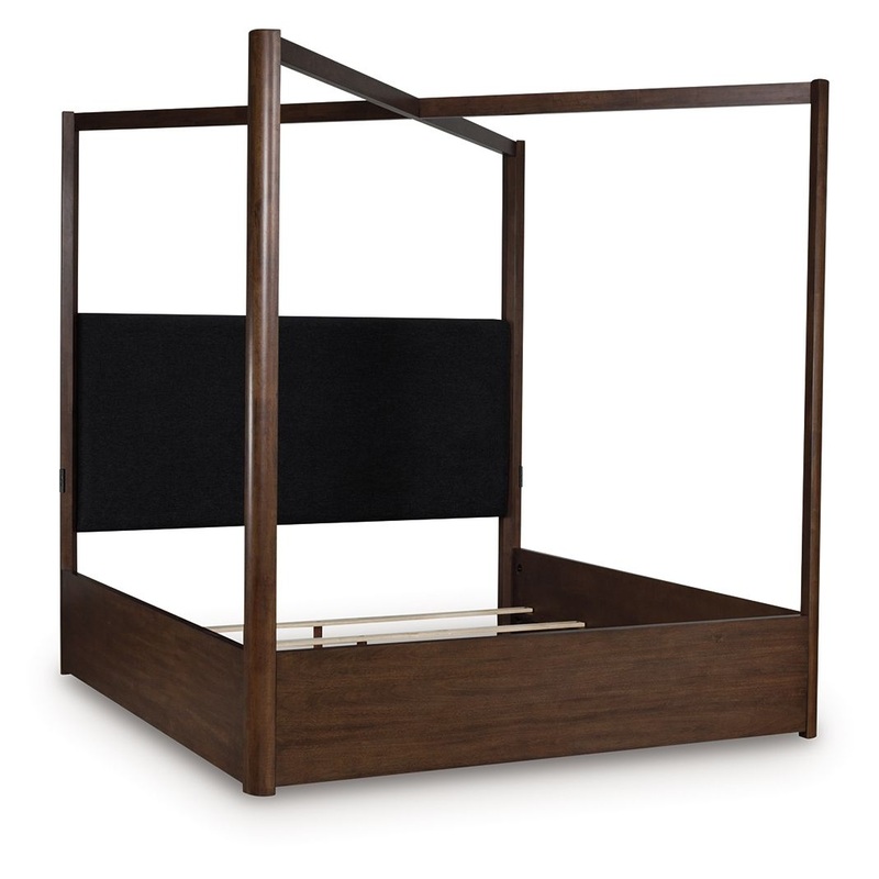 Dilenno – Canopy Bed|Dark Brown|Queen|King|California King