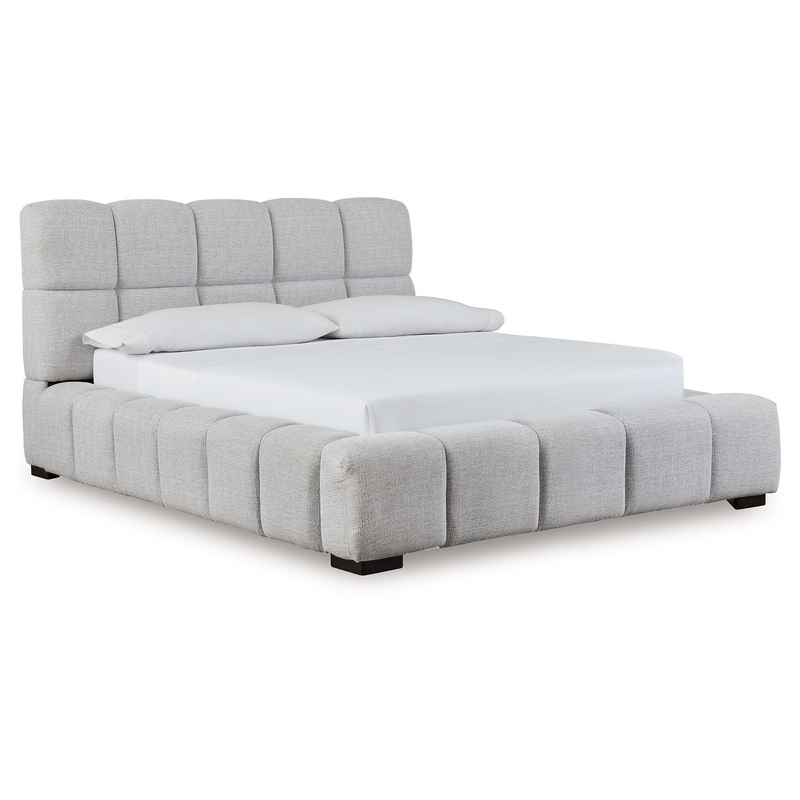 Grendusk – Upholstered Bed|Gray|Queen|King|California King