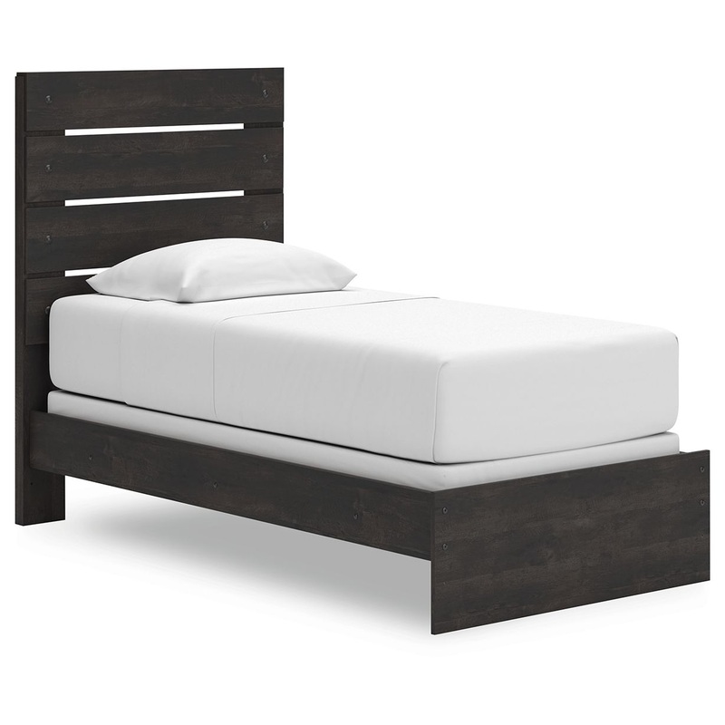 Hollivern – Panel Bed|Dark Gray|Queen|King|Full|Twin
