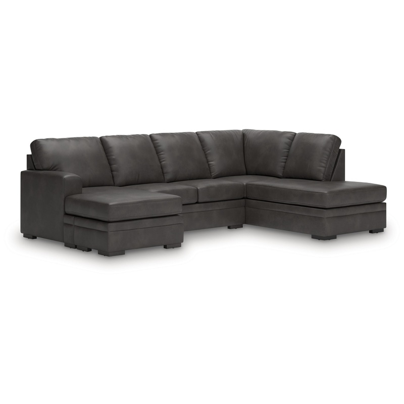 Lofton-Pike – Sectional|Dark Gray|2 Pc. Right Arm Facing Chaise Sectional|2 Pc. Left Arm Facing Chaise Sectional