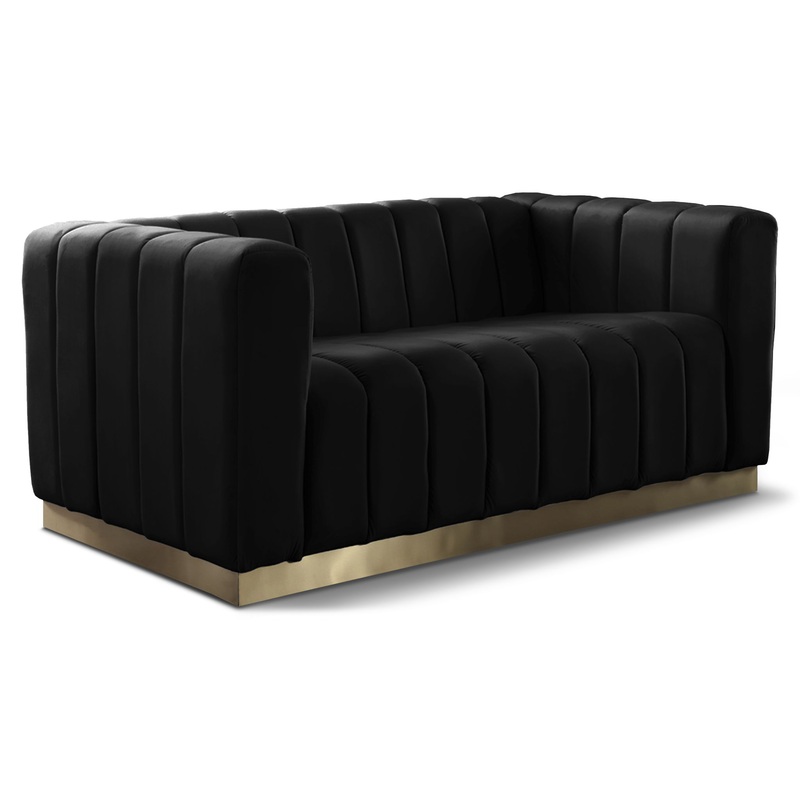 Marlon – Loveseat|Black|Green|Beige|Dark Gray|Blue|Pink|Light Blue|Dark Brown