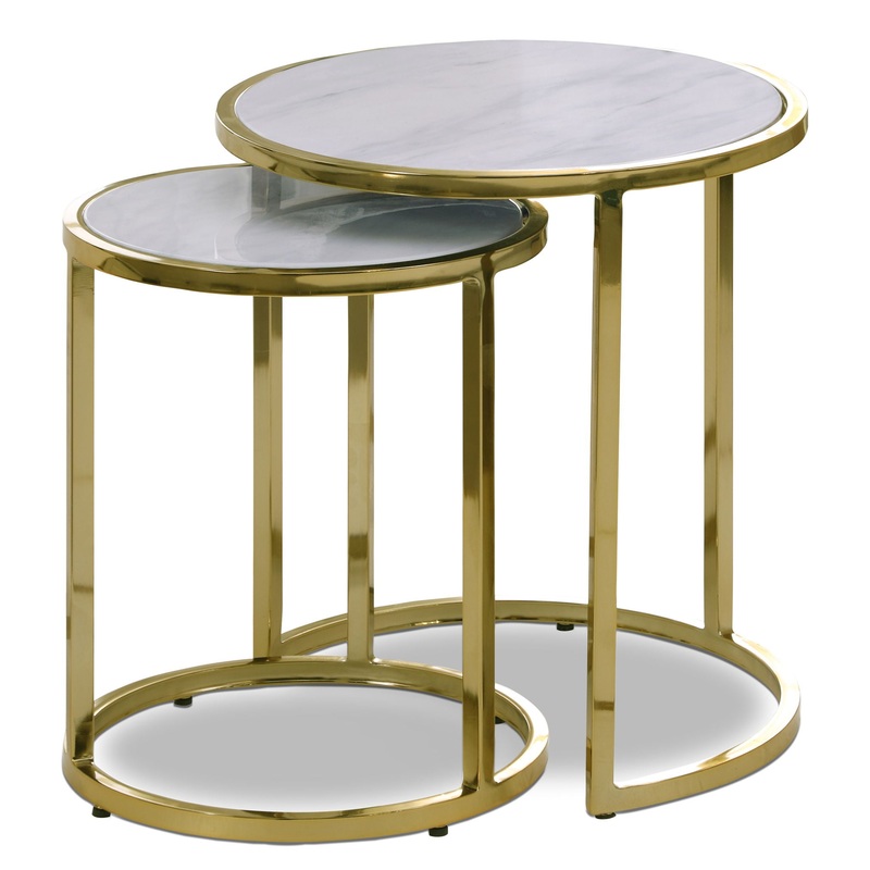 Massimo – End Table – Gold