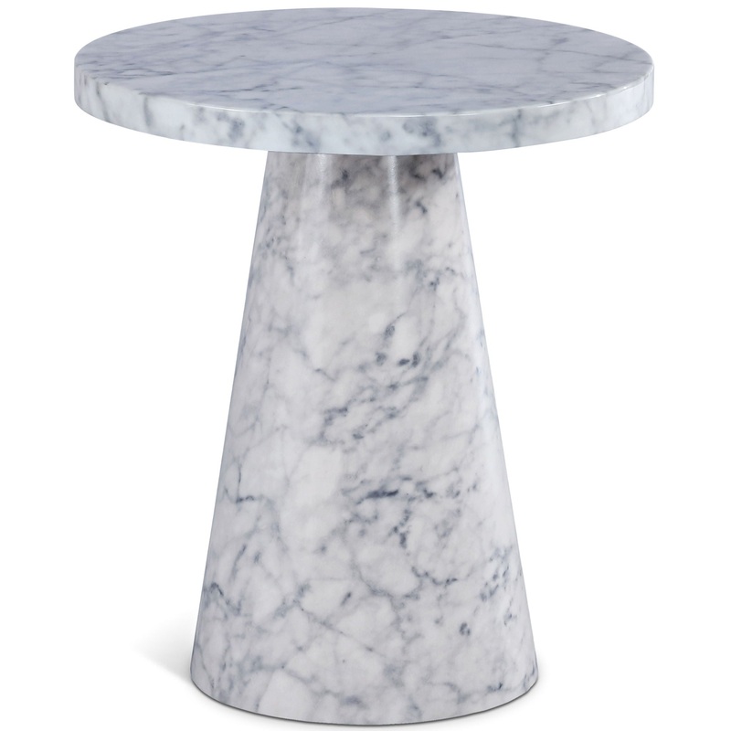 Omni – 20 End Table|White|Black