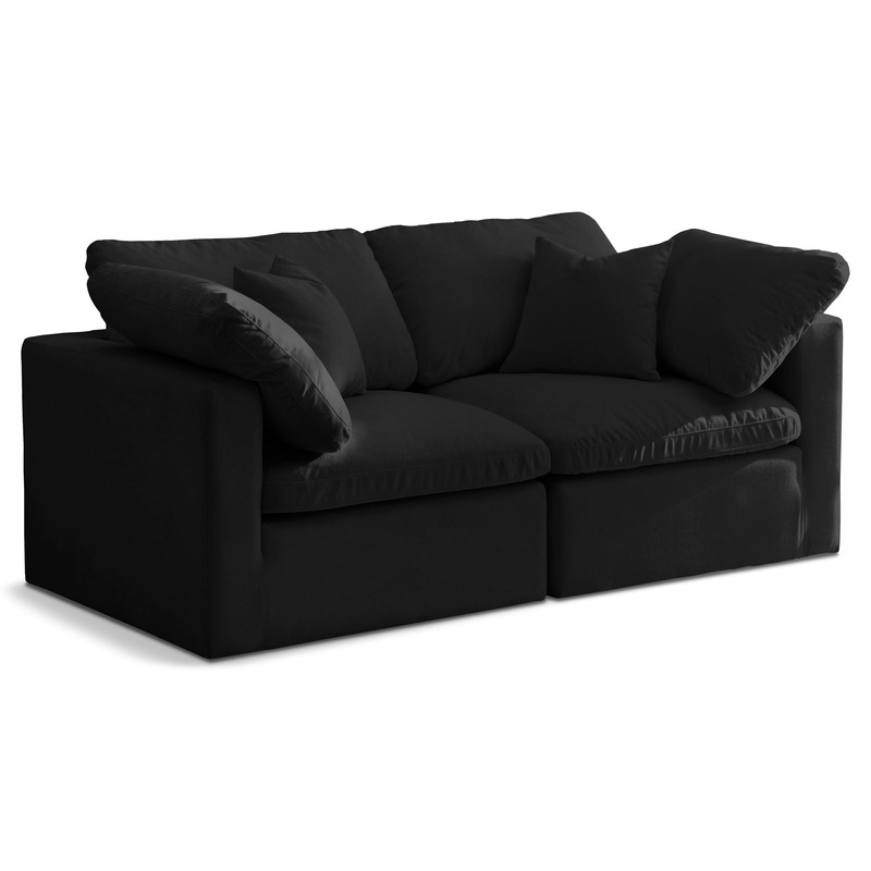 Plush – Modular 2 Seat Sofa|Beige|Black|Blue|Dark Gray