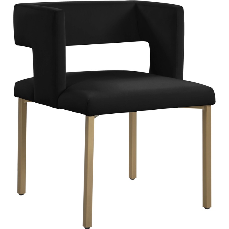 Caleb – Dining Chair with Gold Legs (Set of 2)