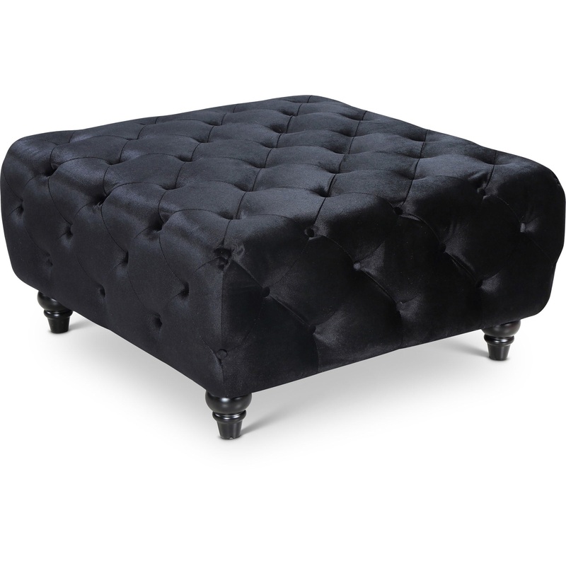 Chesterfield – Ottoman|Black|Blue|Dark Gray