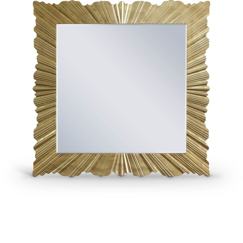 Golda – Leaf Mirror – Gold