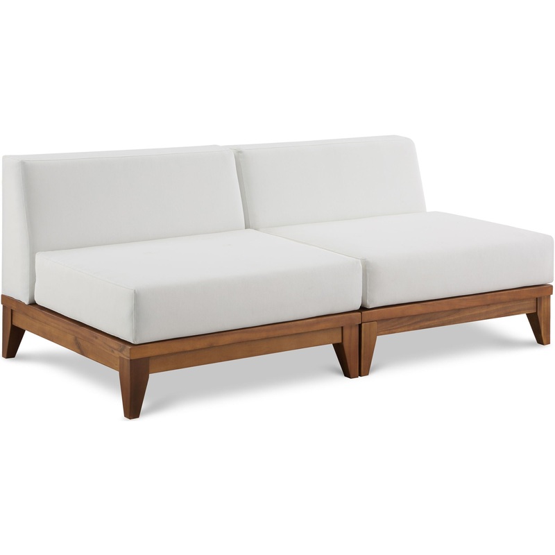 Rio – 2 Seat Modular Armless Sofa – Off White