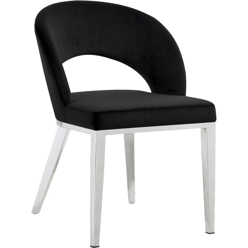 Roberto – Dining Chair|Dark Gray|Black|Blue
