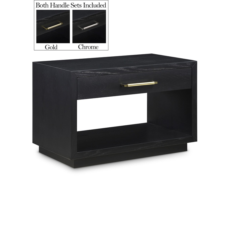 Avery – Night Stand|Light Brown|White|Black
