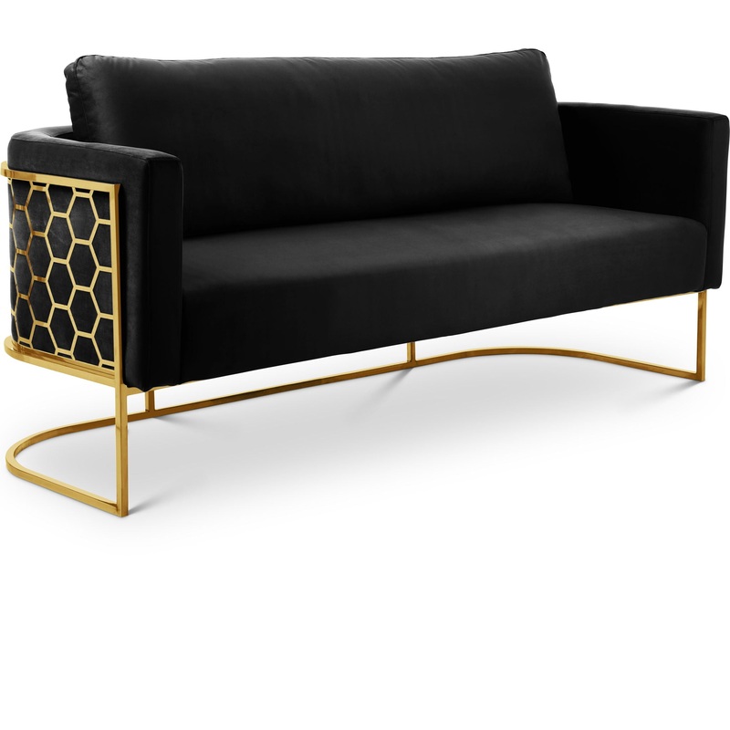 Casa – Sofa with Gold Legs|Beige|Green|Black|Gray|Blue|Pink