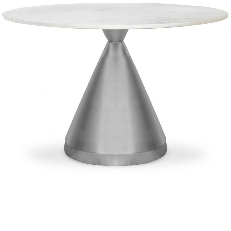 Emery – Dining Table – White – Marble/Stone