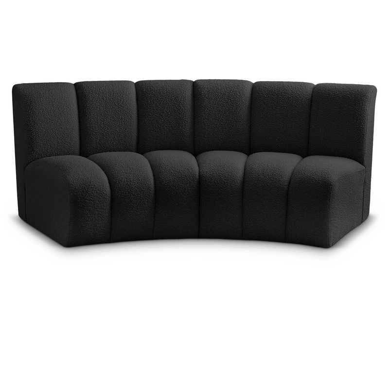 Infinity – 2 Piece Modular Sectional – Black