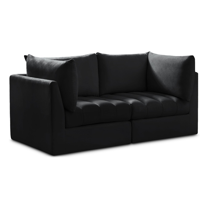 Jacob – Modular 2 Seat Sofa|Black|Beige|Green|Gray|Blue|Pink