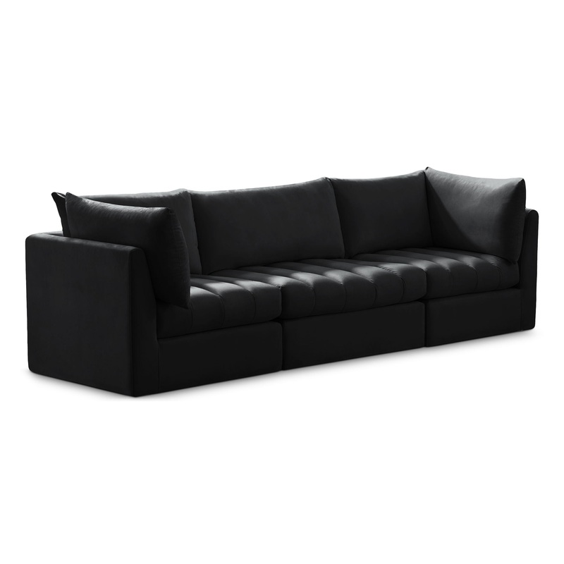 Jacob – Modular 3 Seat Sofa|Black|Beige|Green|Gray|Blue|Pink