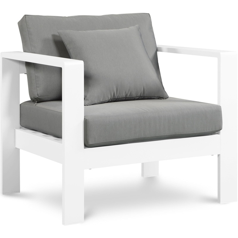 Nizuc – Outdoor Arm Chair|Blue|White|Gray