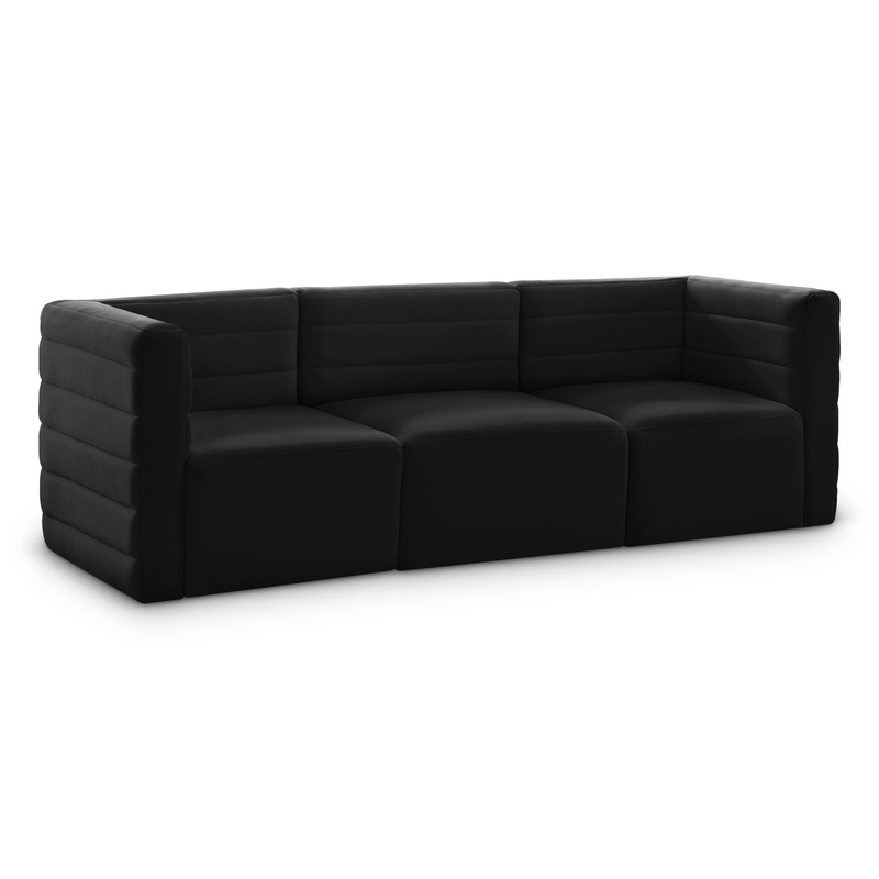 Quincy – Modular 3 Seat Sofa|Black|Beige|Gray|Blue