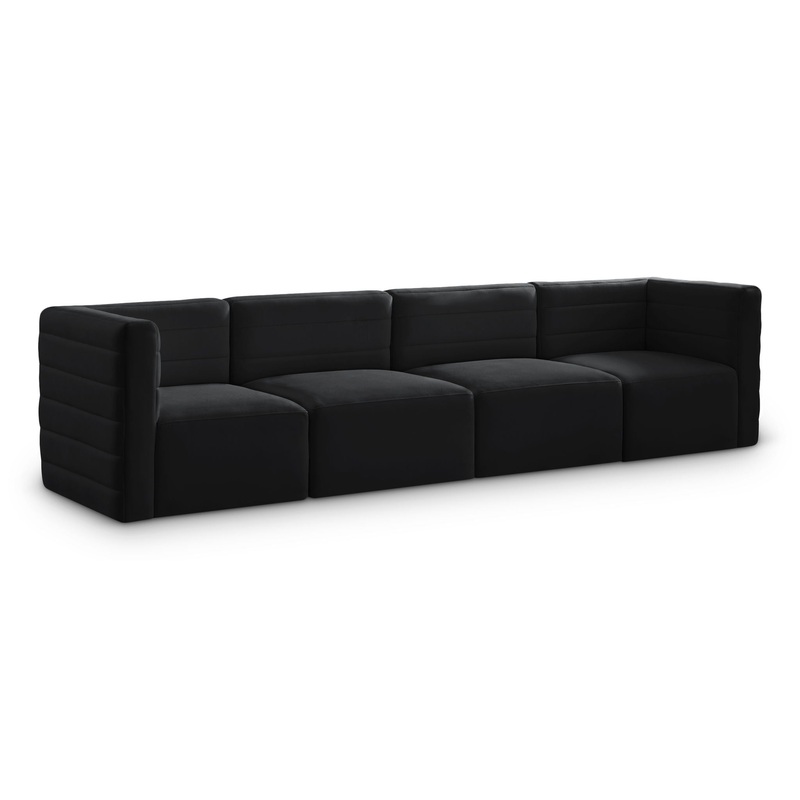 Quincy – Modular 4 Seat Sofa|Black|Beige|Gray|Blue