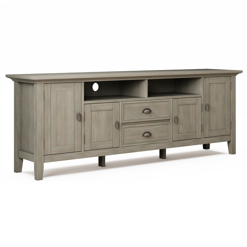 Redmond – TV Media Stand – Distressed Gray