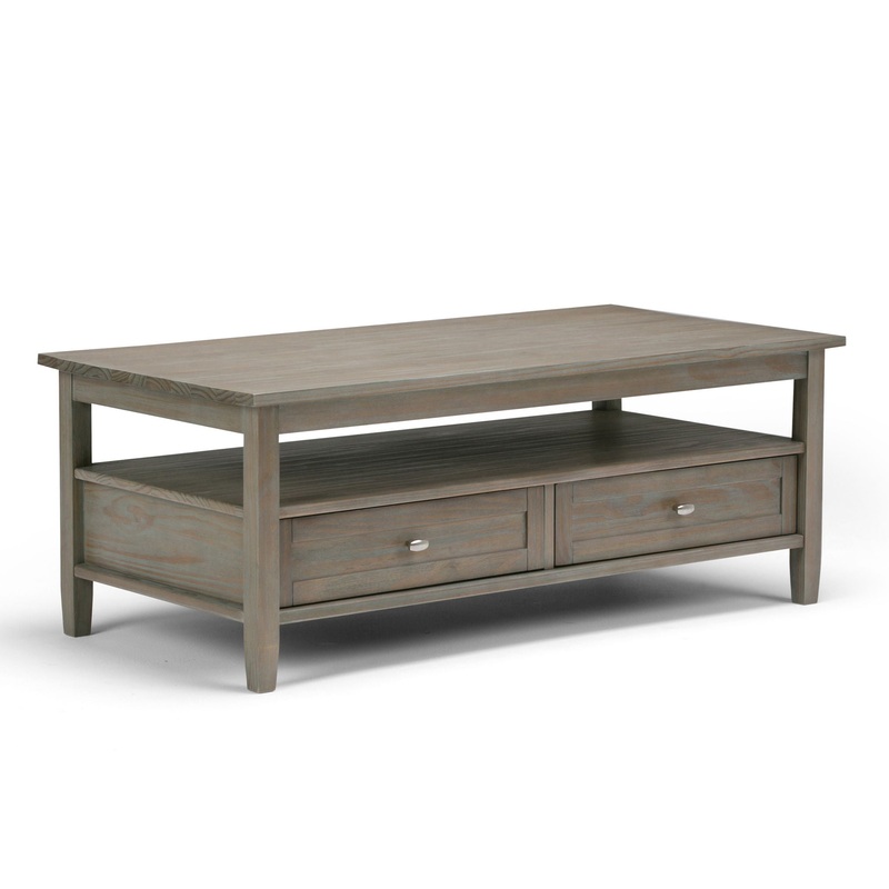 Warm Shaker – Coffee Table – Distressed Gray