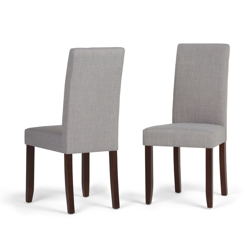Acadian – Parson Dining Chair (Set of 2) – Dove Gray